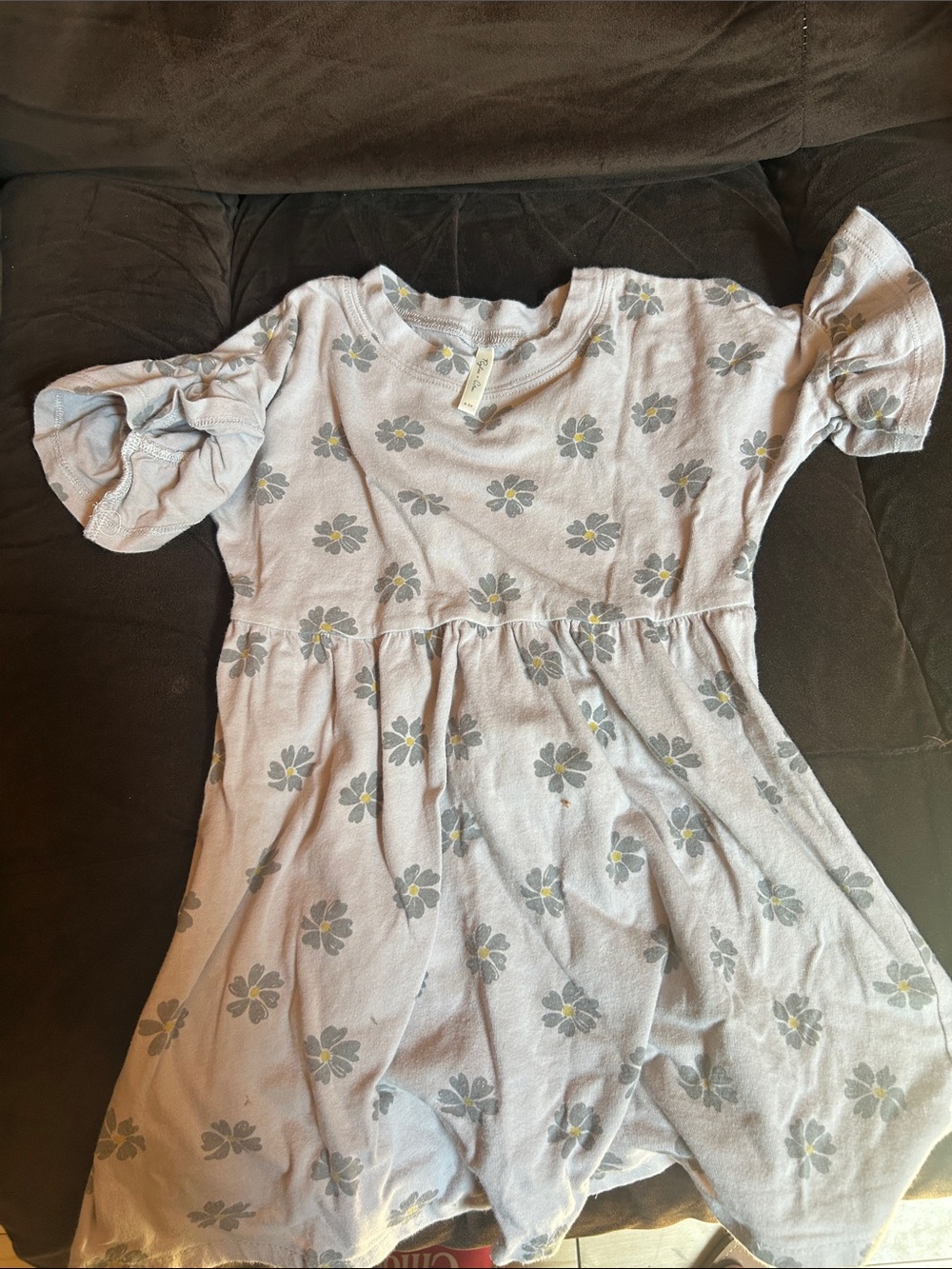 Rylee Floral Puff Sleeve Babydoll Dress - Light Lavender 4-5t